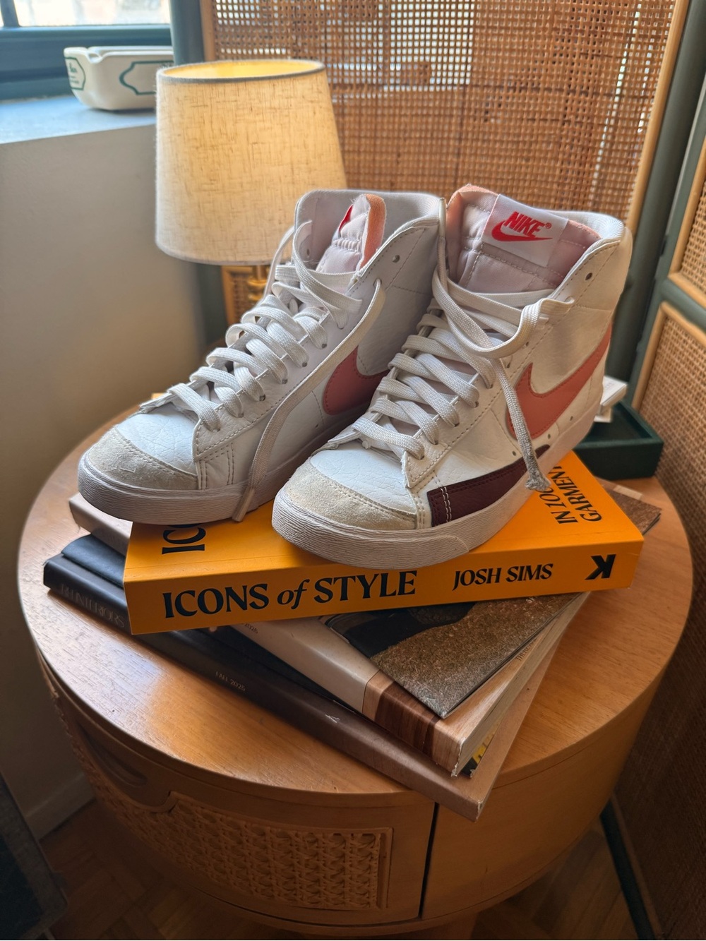 Nike Blazer Mid ‘77 White Pink Oxford Burgundy Crush Sneakers Women’s 7